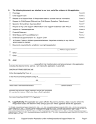 Form A.2 Support Variation Application Under the Interjurisdictional Support Orders (Iso) Act - Prince Edward Island, Canada, Page 4