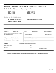 Fuel Safety Initial Application Form - Nova Scotia, Canada, Page 5