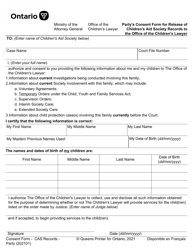 Form OCL0050E Intake Form - Ontario, Canada, Page 17