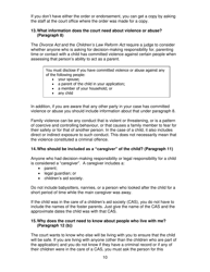 Instructions for Form 35.1 Affidavit in Support of Claim for Custody or Access - Ontario, Canada, Page 11