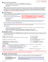 Form VSA529 Application for Change of Name - British Columbia, Canada, Page 3