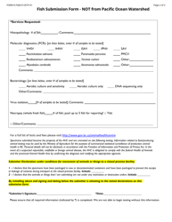 Form FQM-012FCP-01 Fish Submission Form - Not From Pacific Ocean Watershed - British Columbia, Canada, Page 2