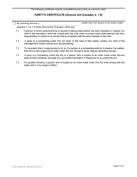 Form F32 Application Response - British Columbia, Canada, Page 4