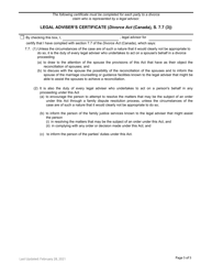 Form F32 Application Response - British Columbia, Canada, Page 5