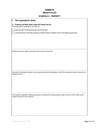 Form F5 Counterclaim - British Columbia, Canada, Page 13