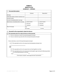 Form F5 Counterclaim - British Columbia, Canada, Page 4