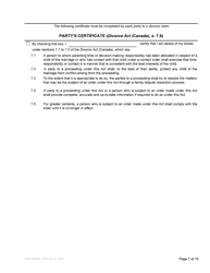Form F5 Counterclaim - British Columbia, Canada, Page 7
