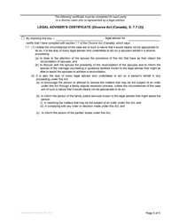 Form F31 Notice of Application - British Columbia, Canada, Page 5