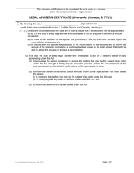 Form F73 Petition to the Court - British Columbia, Canada, Page 5