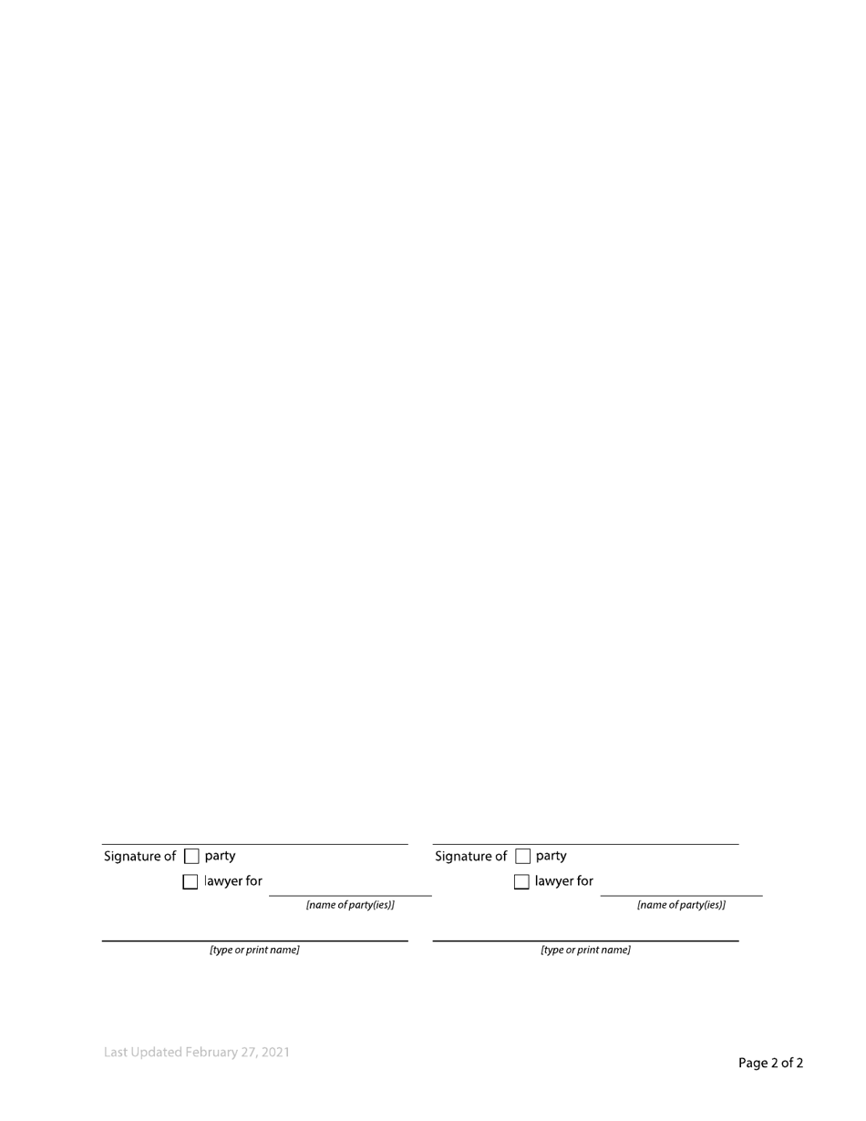 Form F51 Order Made After Application - British Columbia, Canada, Page 2
