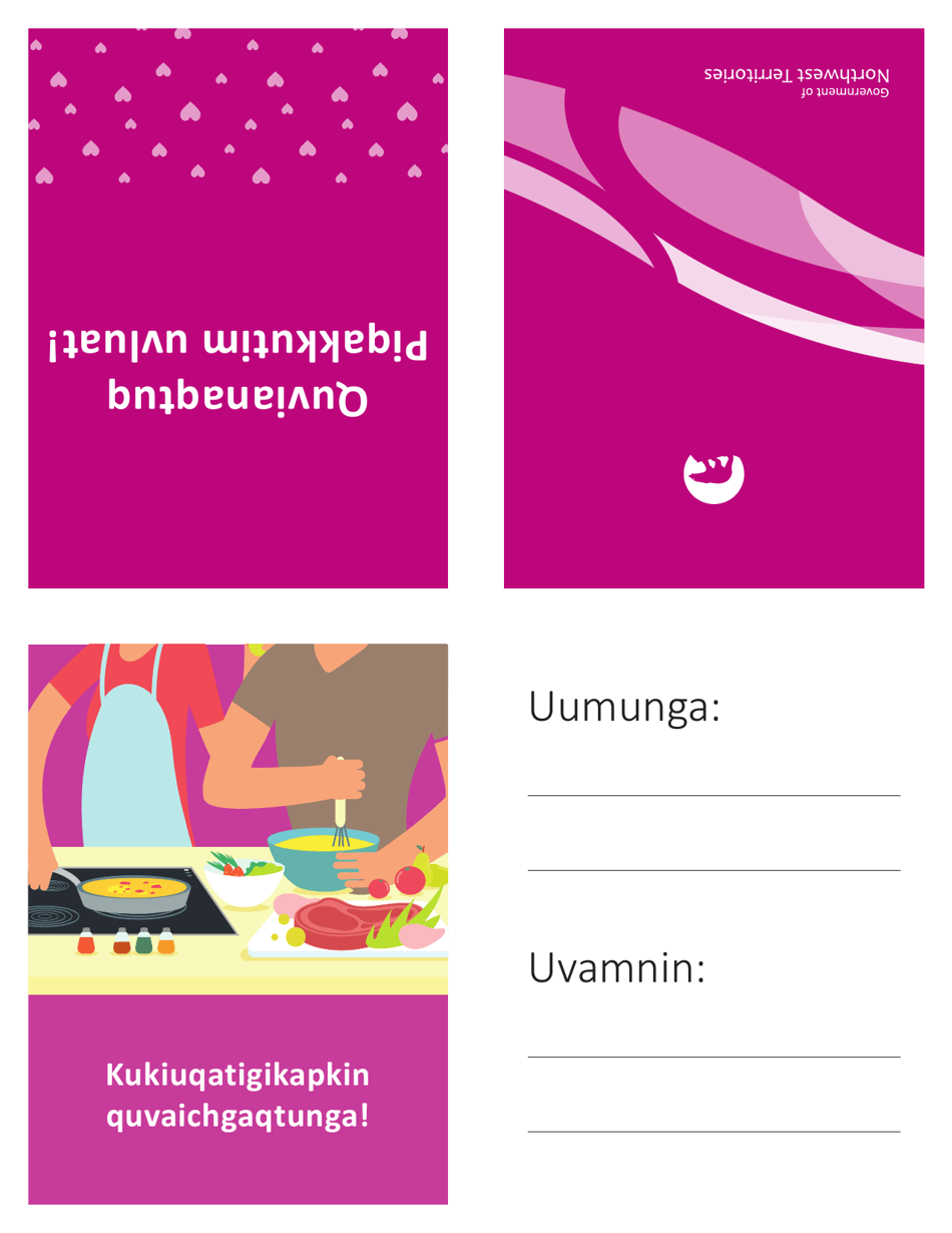 Valentines Day Card cooking With You - Northwest Territories, Canada (English / Inuvialuktun), Page 2