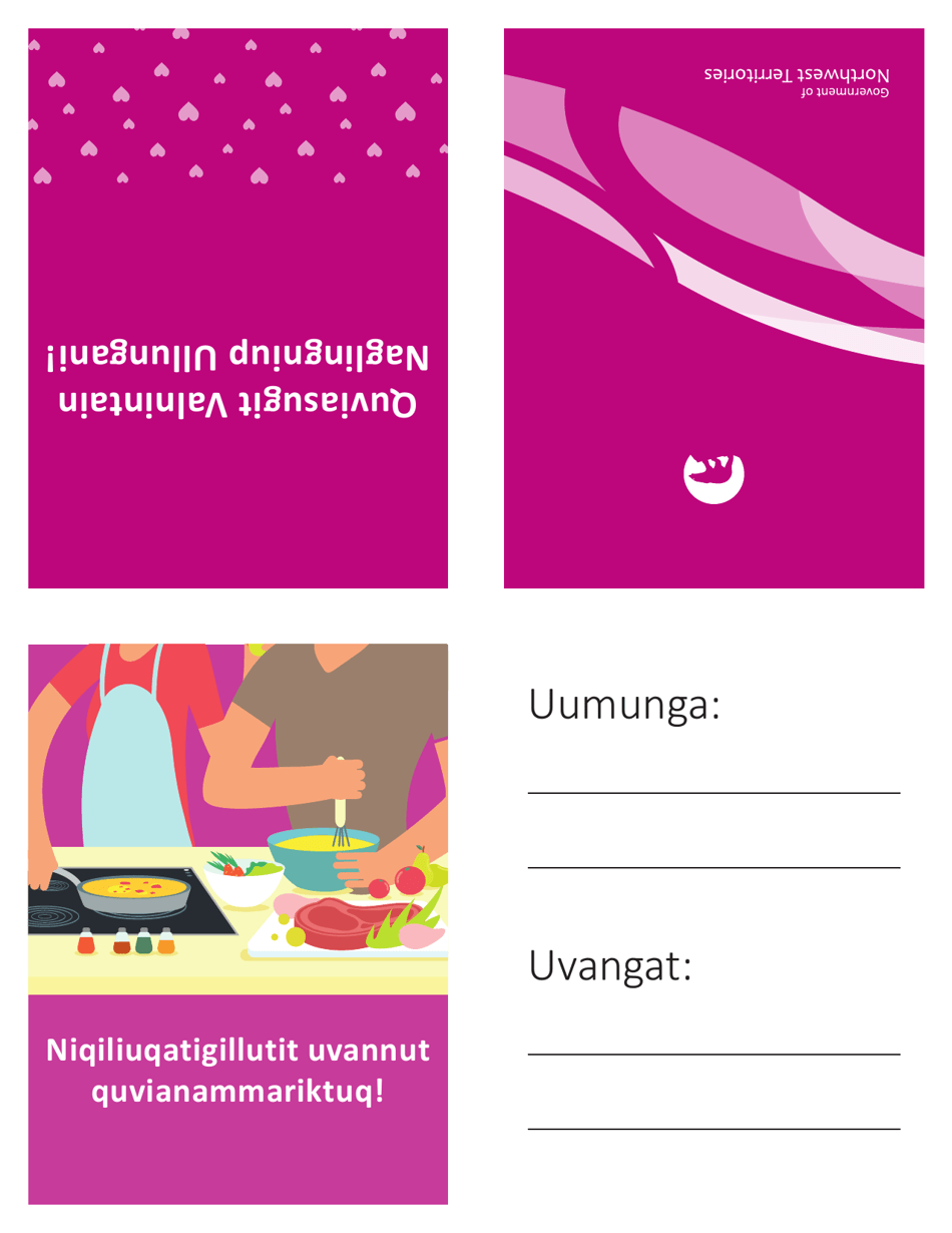 Valentines Day Card cooking With You - Northwest Territories, Canada (English / Inuktitut), Page 2