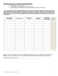 Organic System Plan (Osp) for Crop - Hay/Pasture Production - New Hampshire, Page 4