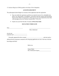 Form NHCT-21 New Hampshire Application for Registration or Renewal - Paid Solicitor - New Hampshire, Page 2