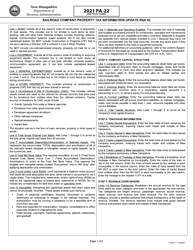 Form PA-22 Railroad Company Property Tax Information Update Rsa 82 - New Hampshire, Page 8