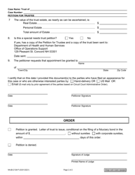 Form NHJB-2138-P Petition for Trustee - New Hampshire, Page 2