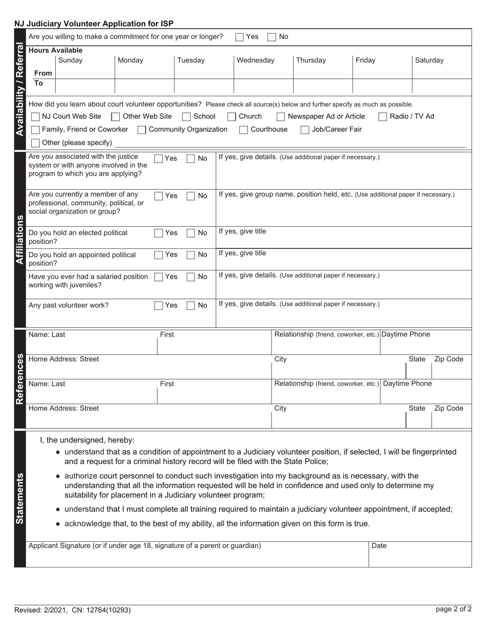 Form 12764 - Fill Out, Sign Online and Download Fillable PDF, New ...