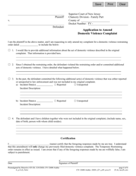 Form 12600 Application to Amend Domestic Violence Complaint - New Jersey (English/Arabic), Page 6