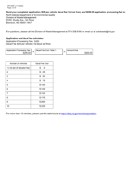 Form SFN8391 Permit Application for Transporting Solid Waste - North Dakota, Page 2