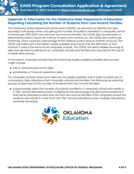 &quot;Emergency Assistance to Nonpublic Schools (Eans) Program Consultation Application &amp; Agreement&quot; - Oklahoma, Page 6