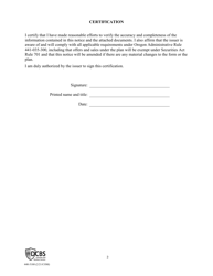 Form 440-5180 Certain Compensatory Benefit Plans - Oregon, Page 2