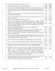 Applications - Bar Exam - Oregon, Page 16