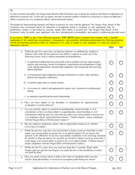 Applications - Bar Exam - Oregon, Page 17