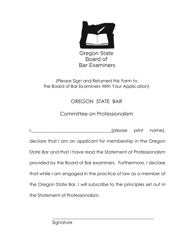 Applications - Bar Exam - Oregon, Page 30