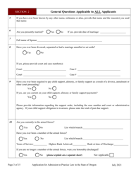Applications - Bar Exam - Oregon, Page 8