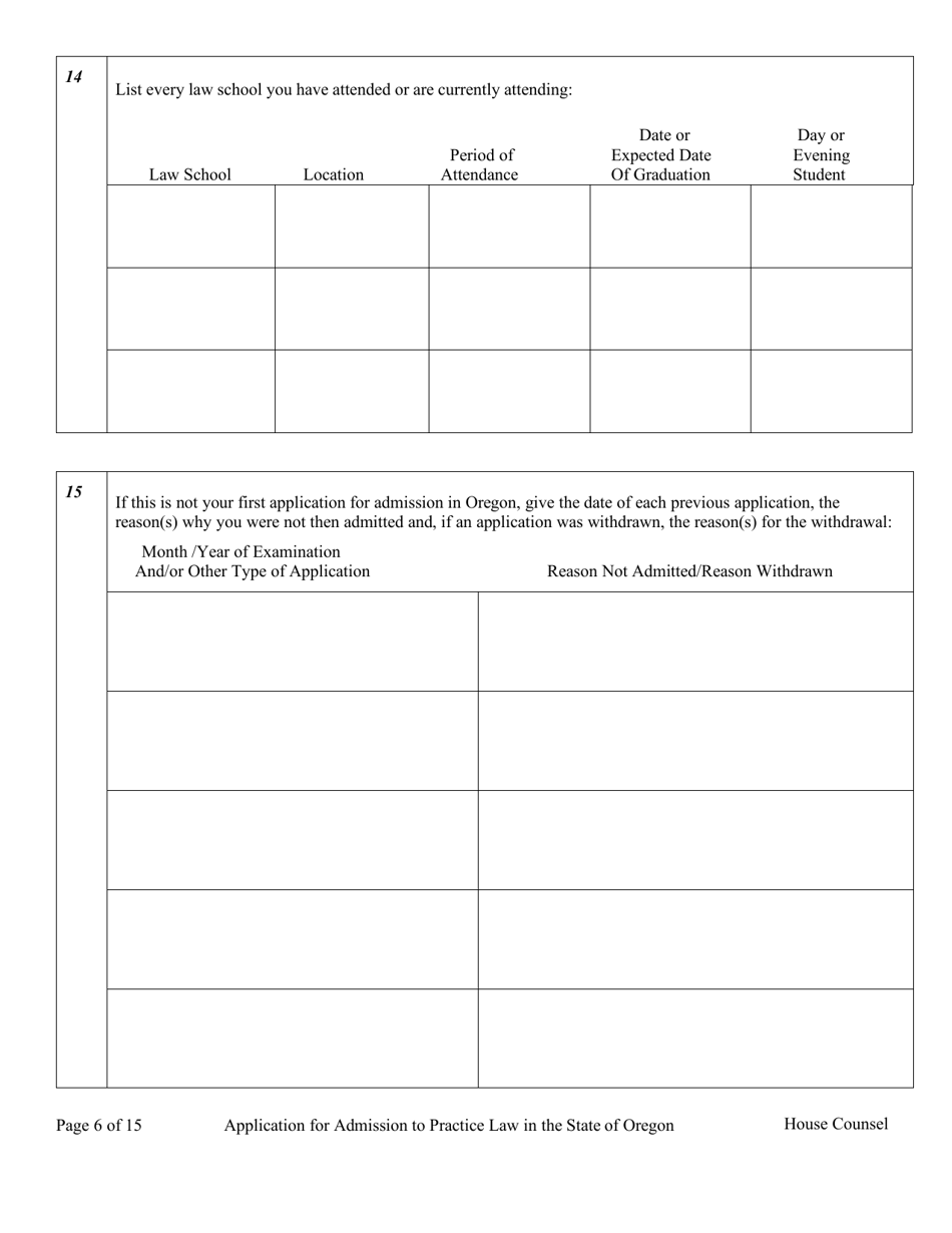 Applications - House Counsel - Oregon, Page 11