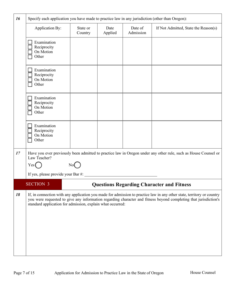 Applications - House Counsel - Oregon, Page 12