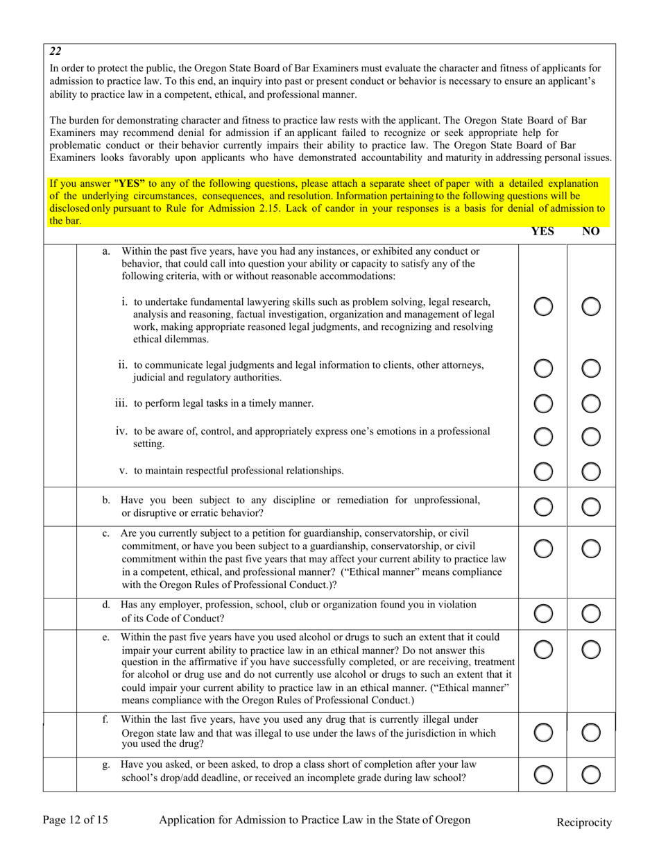 Applications - Reciprocity - Oregon, Page 17