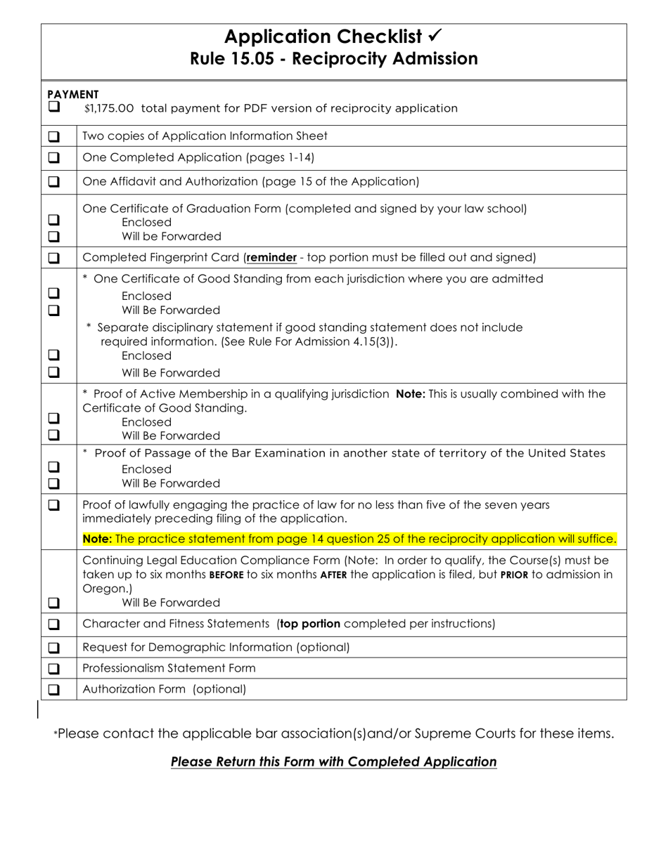 Applications - Reciprocity - Oregon, Page 4