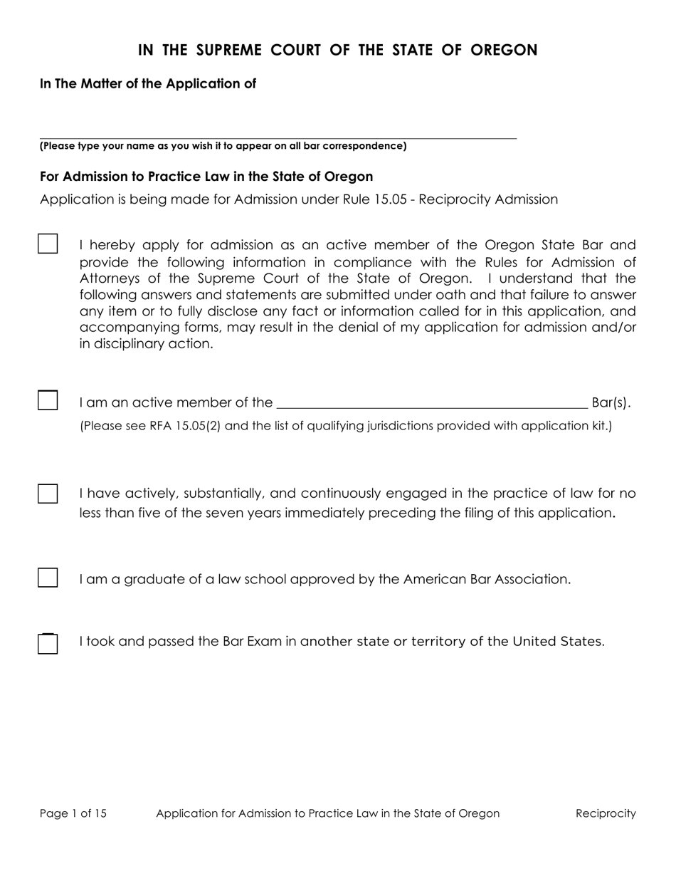 Applications - Reciprocity - Oregon, Page 6