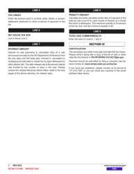 Form REV-832 Aircraft Sales and Use Tax Return - Pennsylvania, Page 4