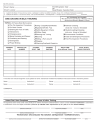 Form DL-714 School Bus Drivers Training Report Form - Pennsylvania, Page 2