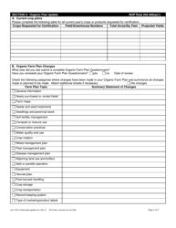 RICO Form 103 Ri Certified Organic Farm Plan Update Questionnaire - Rhode Island, Page 2