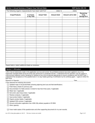 RICO Form 103 Ri Certified Organic Farm Plan Update Questionnaire - Rhode Island, Page 5