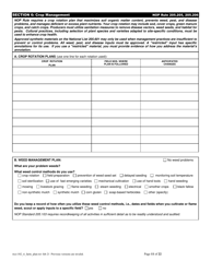 RICO Form 102 Rhode Island Certified Organic Farm Plan Questionnaire - Rhode Island, Page 11