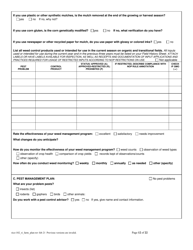 RICO Form 102 Rhode Island Certified Organic Farm Plan Questionnaire - Rhode Island, Page 12