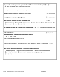 RICO Form 102 Rhode Island Certified Organic Farm Plan Questionnaire - Rhode Island, Page 19