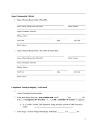 Stage I Installation/Substantial Modification Notification - Rhode Island, Page 2