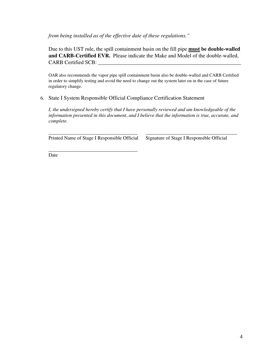 Stage I Installation / Substantial Modification Notification - Rhode Island, Page 4