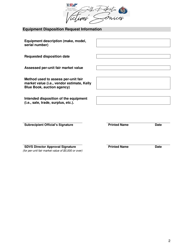 Equipment Disposition Request Form - South Dakota, Page 2