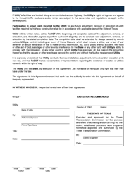 Form ROW-U-JUA Utility Joint Use Agreement - Texas, Page 2