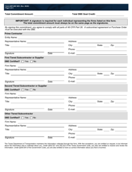 Form ADP-4901 M/S Disadvantaged Business Enterprise (Dbe) Program Material Supplier Commitment Agreement Form for Alternative Delivery Projects - Texas, Page 3