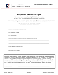 Document preview: Independent Expenditure Report - Virginia