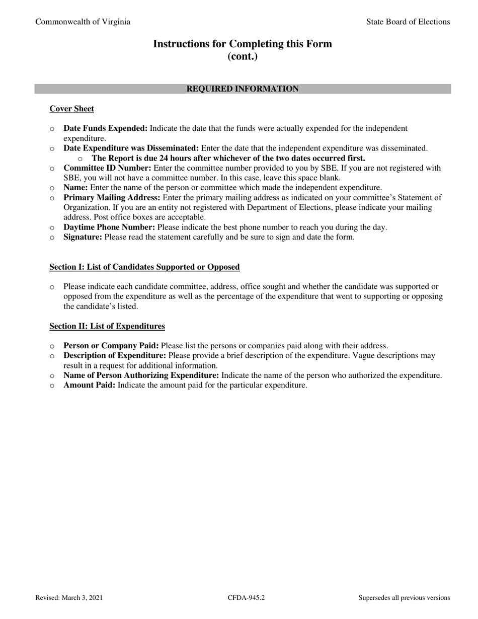 Independent Expenditure Report - Virginia, Page 5