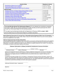 Form REV81 1015A Annual Tax Performance Report for Preferential Tax Rates/Credits/Exemptions/Deferrals Worksheet - Washington, Page 2