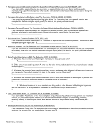 Form REV81 1015A Annual Tax Performance Report for Preferential Tax Rates/Credits/Exemptions/Deferrals Worksheet - Washington, Page 5